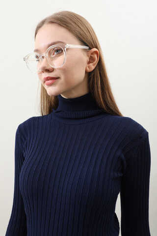 Balıkçı Yaka Triko Body Lacivert - 4