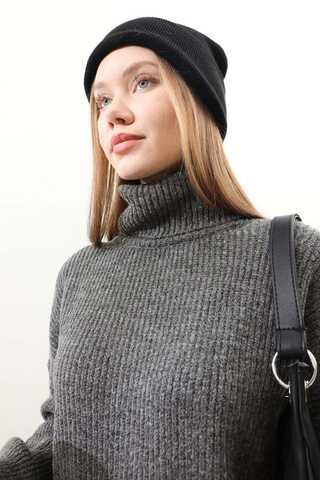 Balıkçı Yaka Triko Takım Antrasit - 5