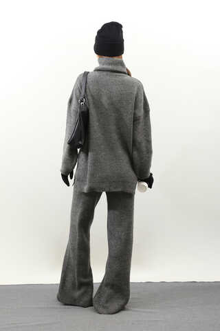 Balıkçı Yaka Triko Takım Antrasit - 8