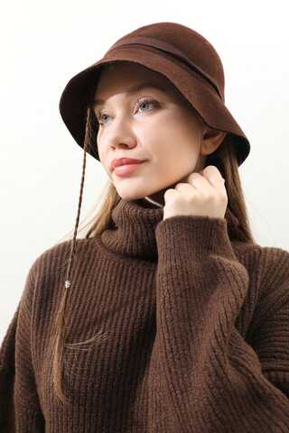 Balıkçı Yaka Triko Takım Kahverengi - 7