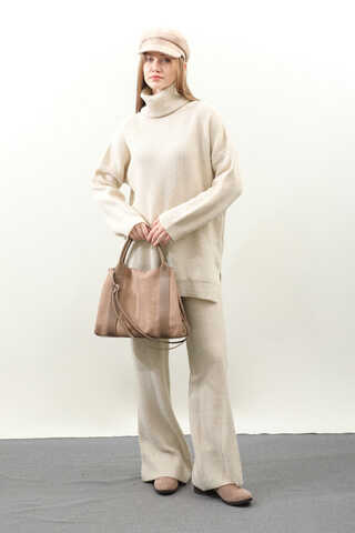 Balıkçı Yaka Triko Takım Taş - 2