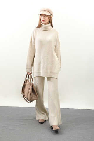 Balıkçı Yaka Triko Takım Taş - 3