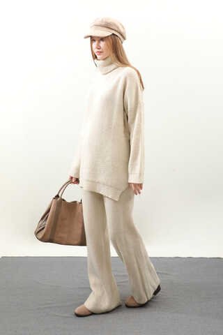 Balıkçı Yaka Triko Takım Taş - 4