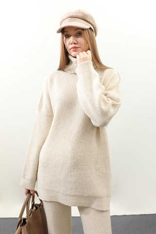 Balıkçı Yaka Triko Takım Taş - 1