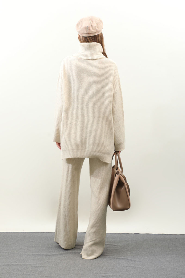 Balıkçı Yaka Triko Takım Taş - 8