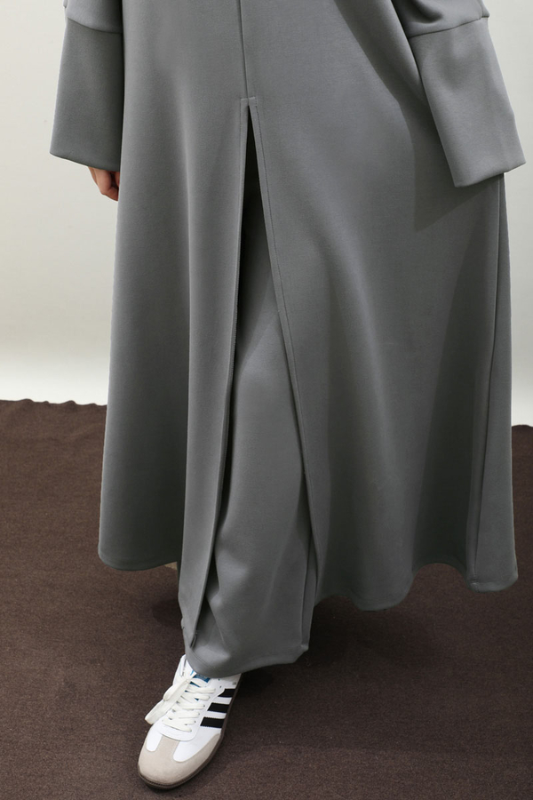 Balıkçı Yaka Tunik Takım Antrasit - 13