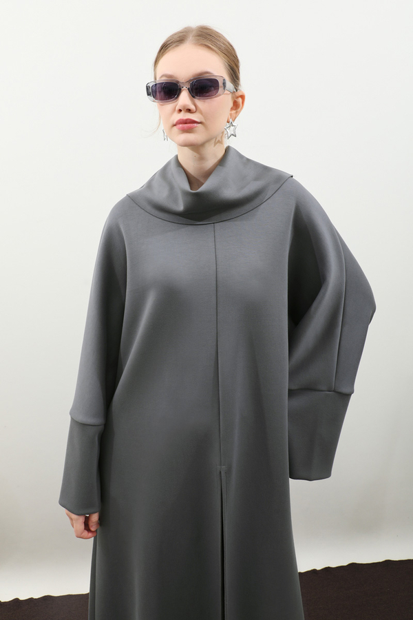 Balıkçı Yaka Tunik Takım Antrasit - 15