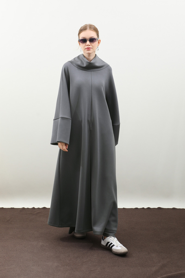 Balıkçı Yaka Tunik Takım Antrasit - 10