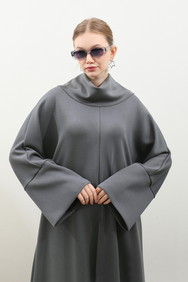 Balıkçı Yaka Tunik Takım Antrasit - 12