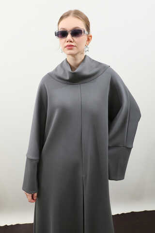 Balıkçı Yaka Tunik Takım Antrasit - 15