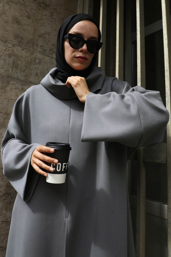 Balıkçı Yaka Tunik Takım Antrasit - 2