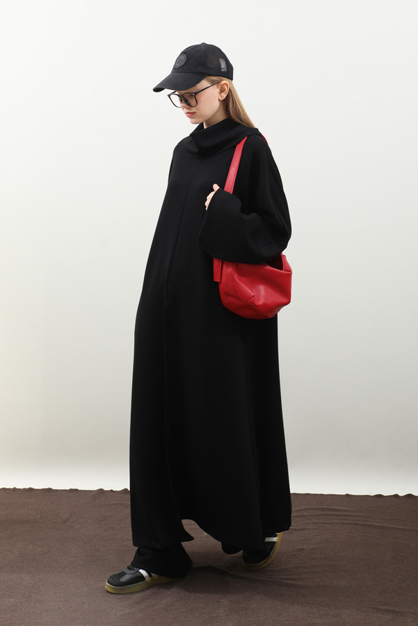 Balıkçı Yaka Tunik Takım Siyah - 2