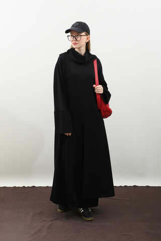 Balıkçı Yaka Tunik Takım Siyah - 3