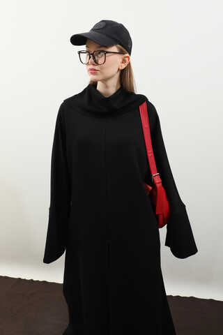 Balıkçı Yaka Tunik Takım Siyah - 6