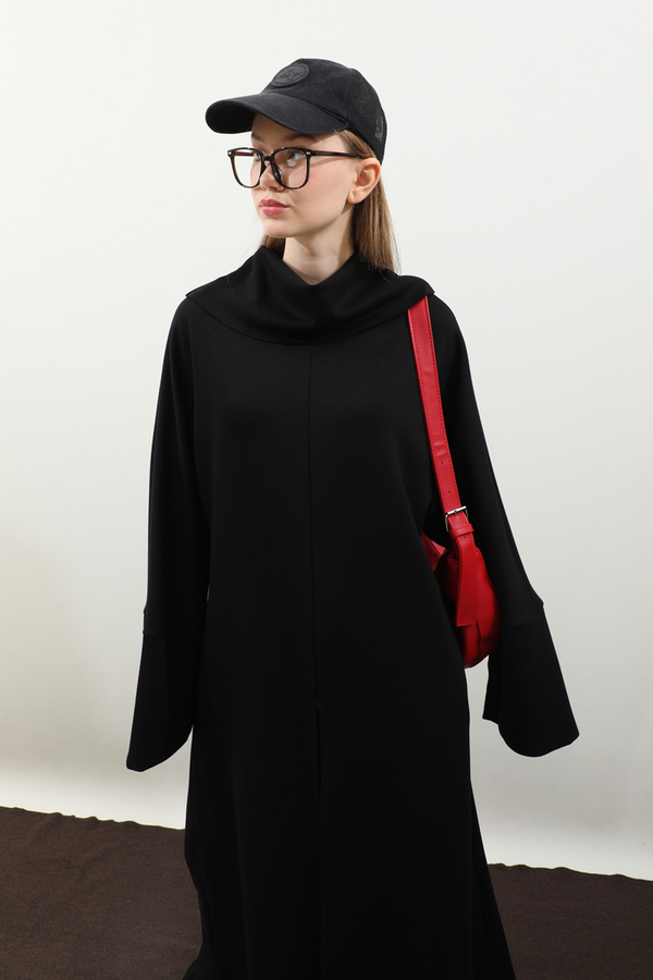 Balıkçı Yaka Tunik Takım Siyah - 6