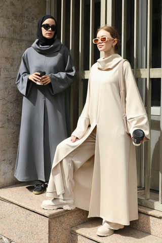 Balıkçı Yaka Tunik Takım Taş - 5