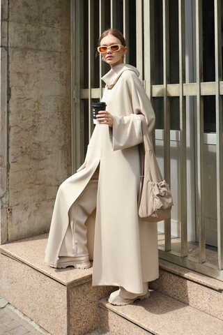 Balıkçı Yaka Tunik Takım Taş - 1