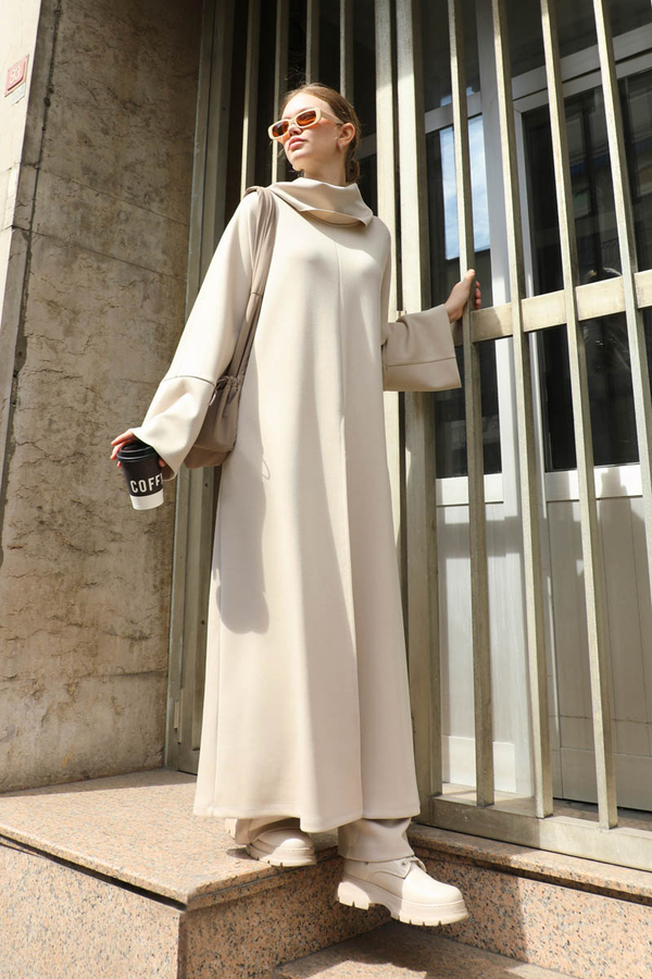 Balıkçı Yaka Tunik Takım Taş - 3