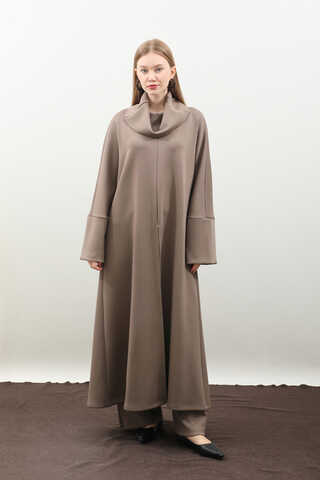 Balıkçı Yaka Tunik Takım Toprak - 1