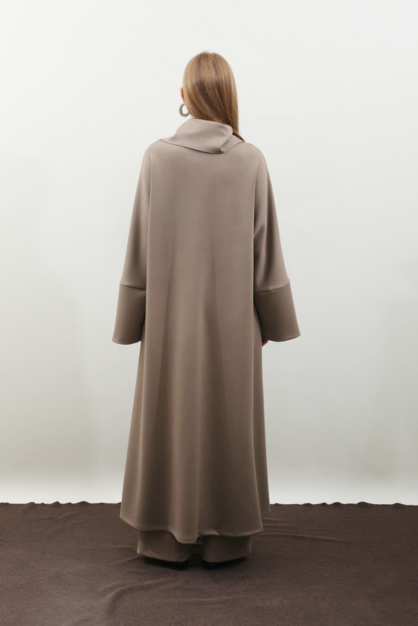 Balıkçı Yaka Tunik Takım Toprak - 9