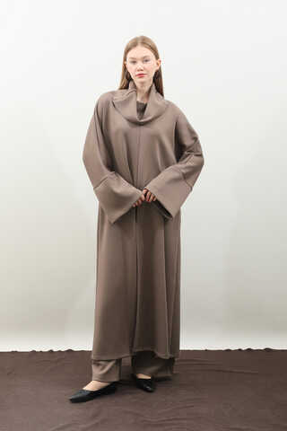 Balıkçı Yaka Tunik Takım Toprak - 2