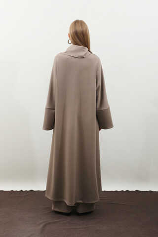 Balıkçı Yaka Tunik Takım Toprak - 9