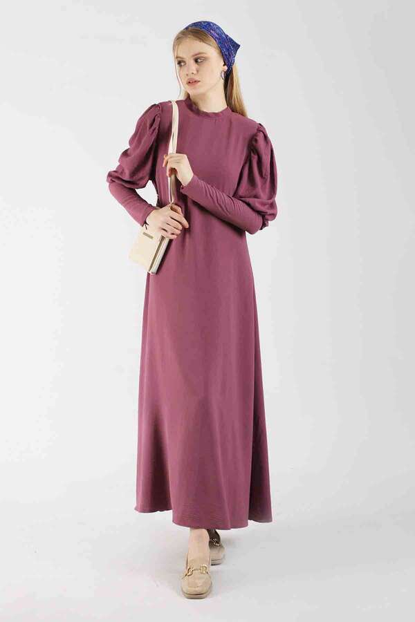 Balloon Sleeve Dress Dried rose - 1