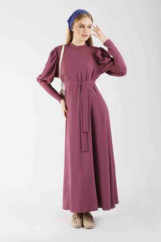 Balloon Sleeve Dress Dried rose - 3