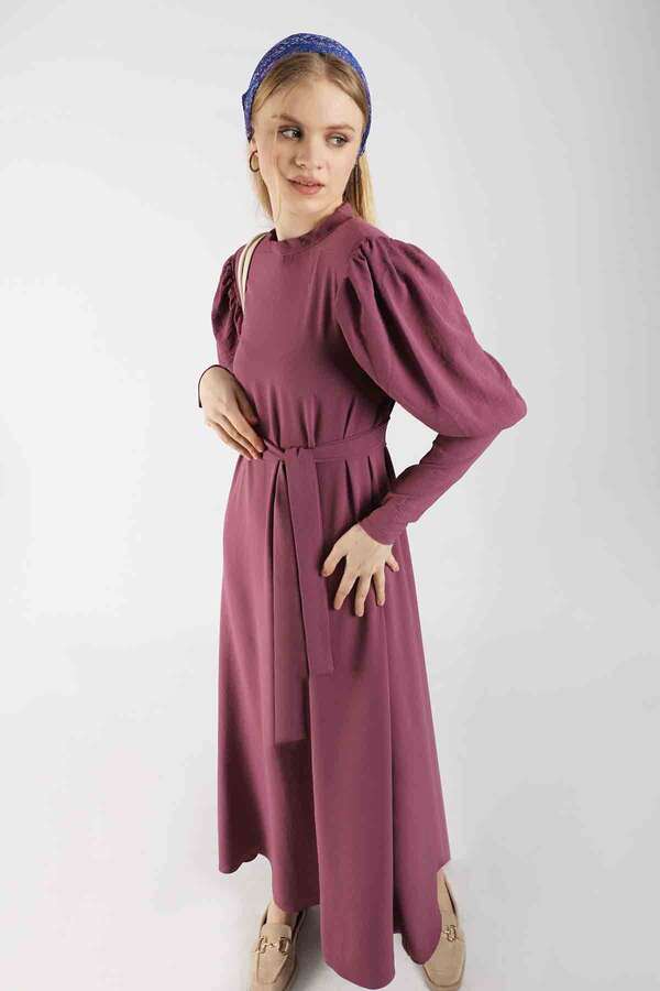 Balloon Sleeve Dress Dried rose - 4