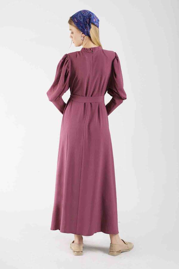 Balloon Sleeve Dress Dried rose - 5