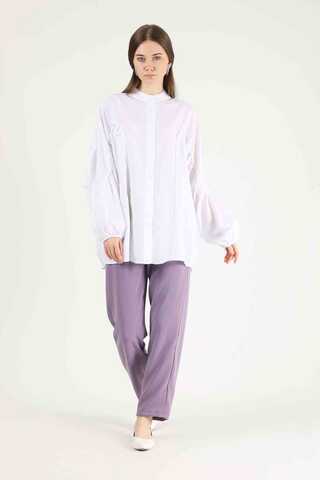 Balloon Sleeve Shirt Ecru - 2