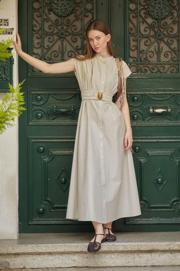 Balon Kol Çizgili Jile Takım Taş - 2