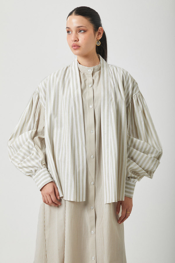 Balon Kol Çizgili Jile Takım Taş - 15