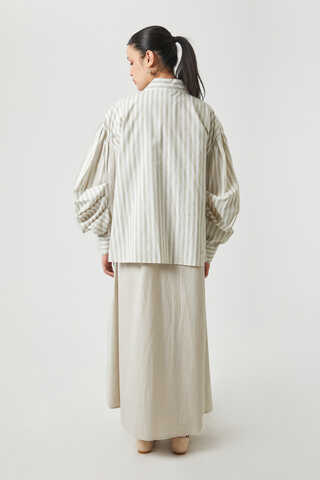 Balon Kol Çizgili Jile Takım Taş - 16