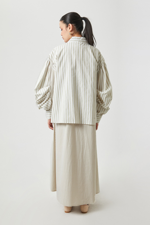 Balon Kol Çizgili Jile Takım Taş - 16