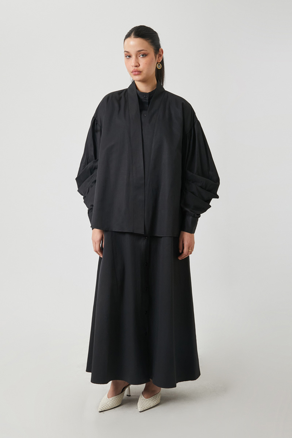 Balon Kol Jile Takım Siyah - 11