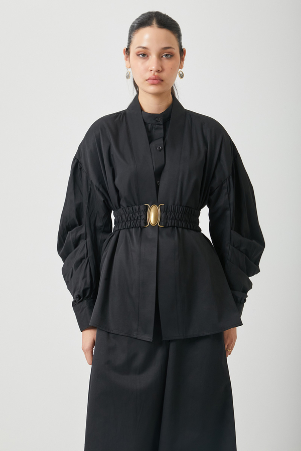 Balon Kol Jile Takım Siyah - 14