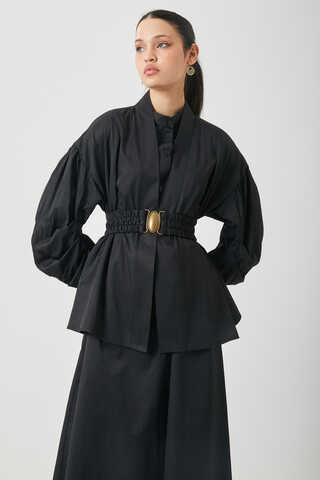 Balon Kol Jile Takım Siyah - 5