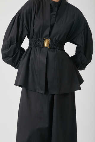 Balon Kol Jile Takım Siyah - 15