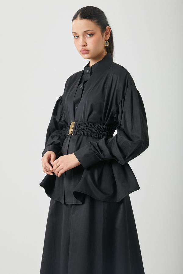 Balon Kol Jile Takım Siyah - 6