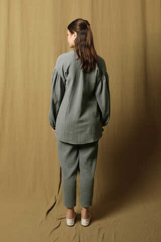 Balon Kol Müslin Takım Antrasit - 6