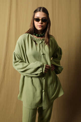 Balon Kol Müslin Takım Mint - 4