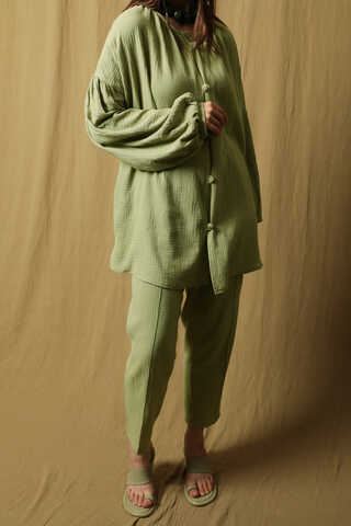 Balon Kol Müslin Takım Mint - 5