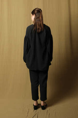 Balon Kol Müslin Takım Siyah - 7