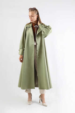 Balon Kol Trençkot Mint - 1