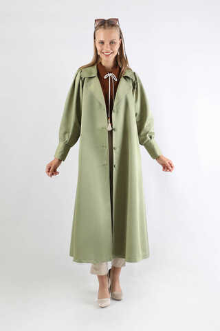 Balon Kol Trençkot Mint - 3