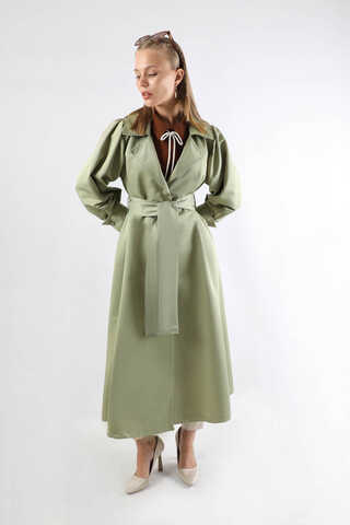 Balon Kol Trençkot Mint - 5