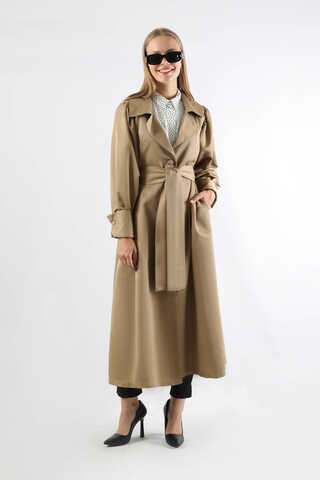 Balon Kol Trençkot Taş - 1