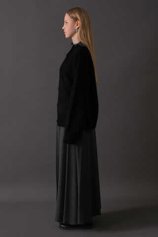 Basic Knit Cardigan Black - 9