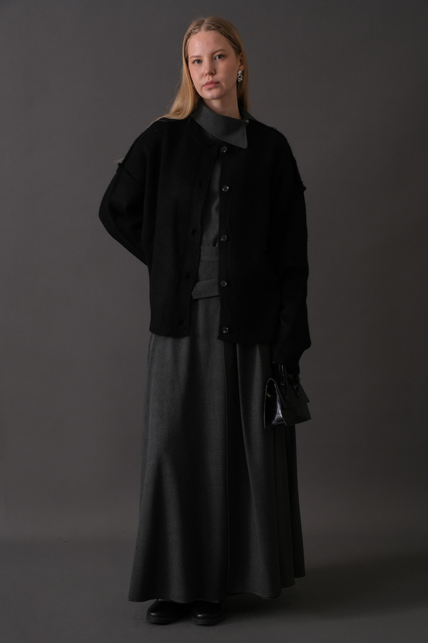Basic Knit Cardigan Black - 8